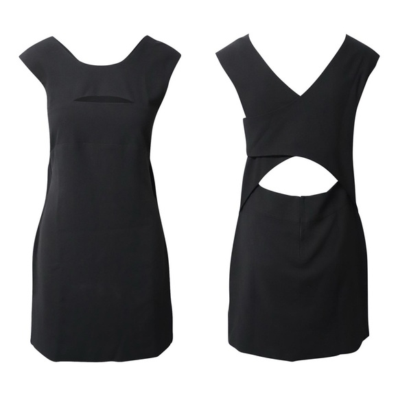NWT IRO Calley Cutout Black Sleeveless Mini Cocktail Dress Size 38 US 6 Medium - Picture 4 of 13